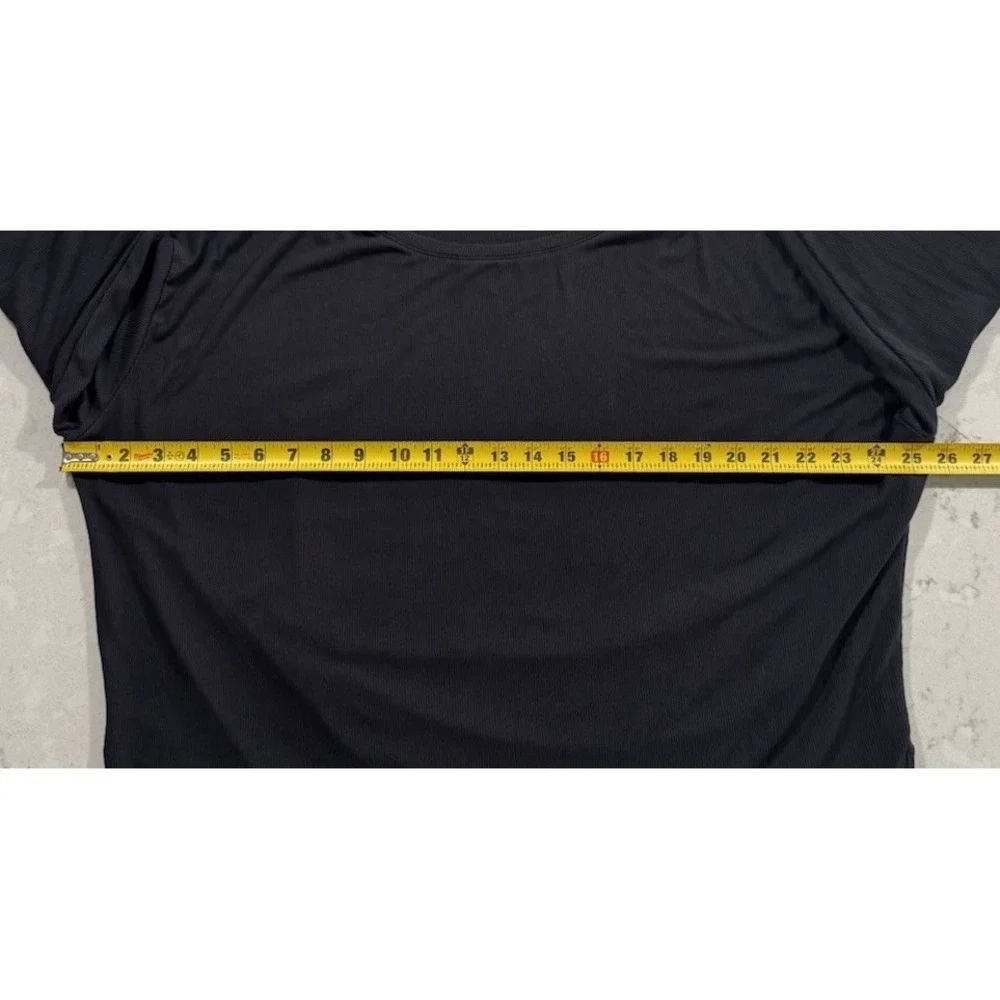 All In Motion Beautifully Soft Long Sleeve T-Shirt Womens Large Black Modal‎ Top